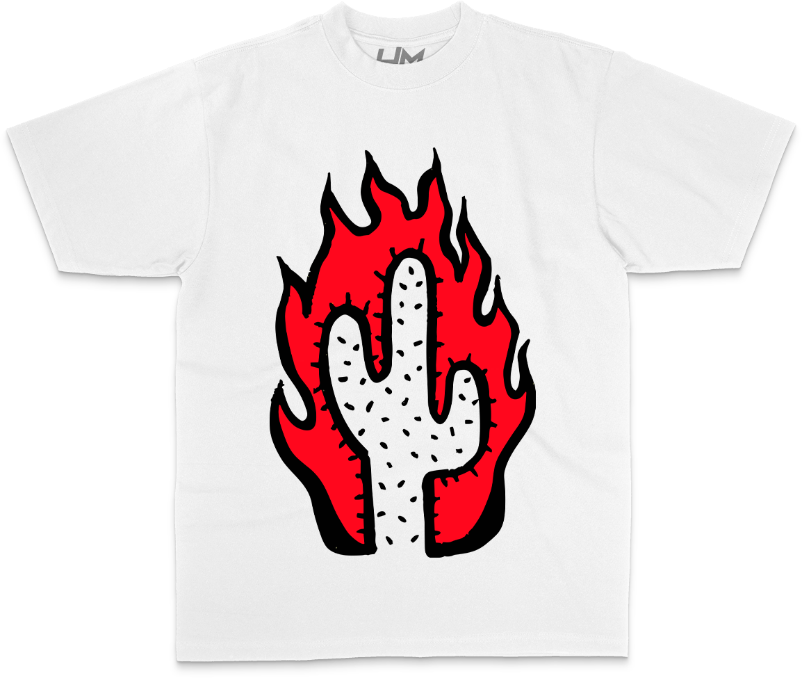 Cactus On Fire Heavyweight Shirt