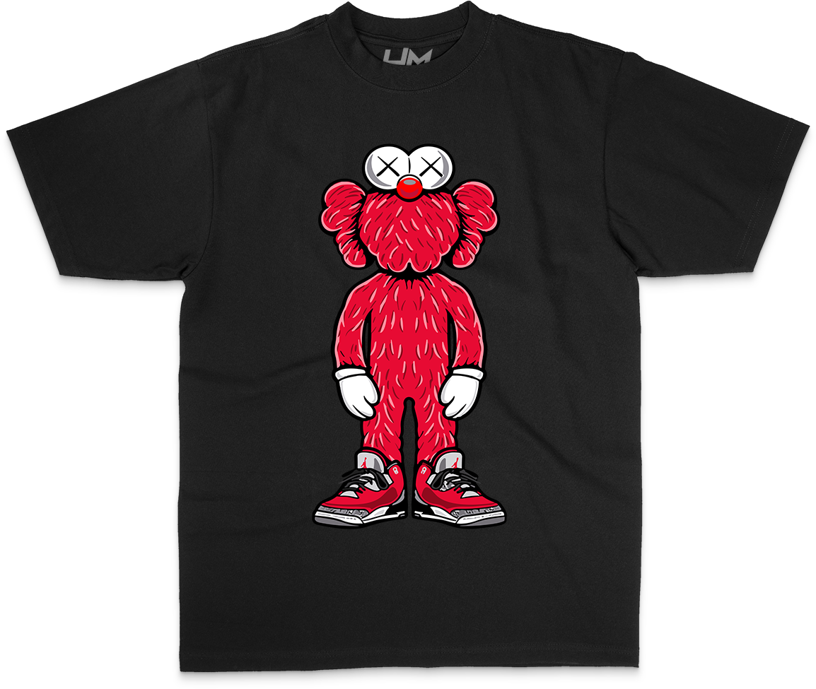 Red Kaws Heavyweight Shirt