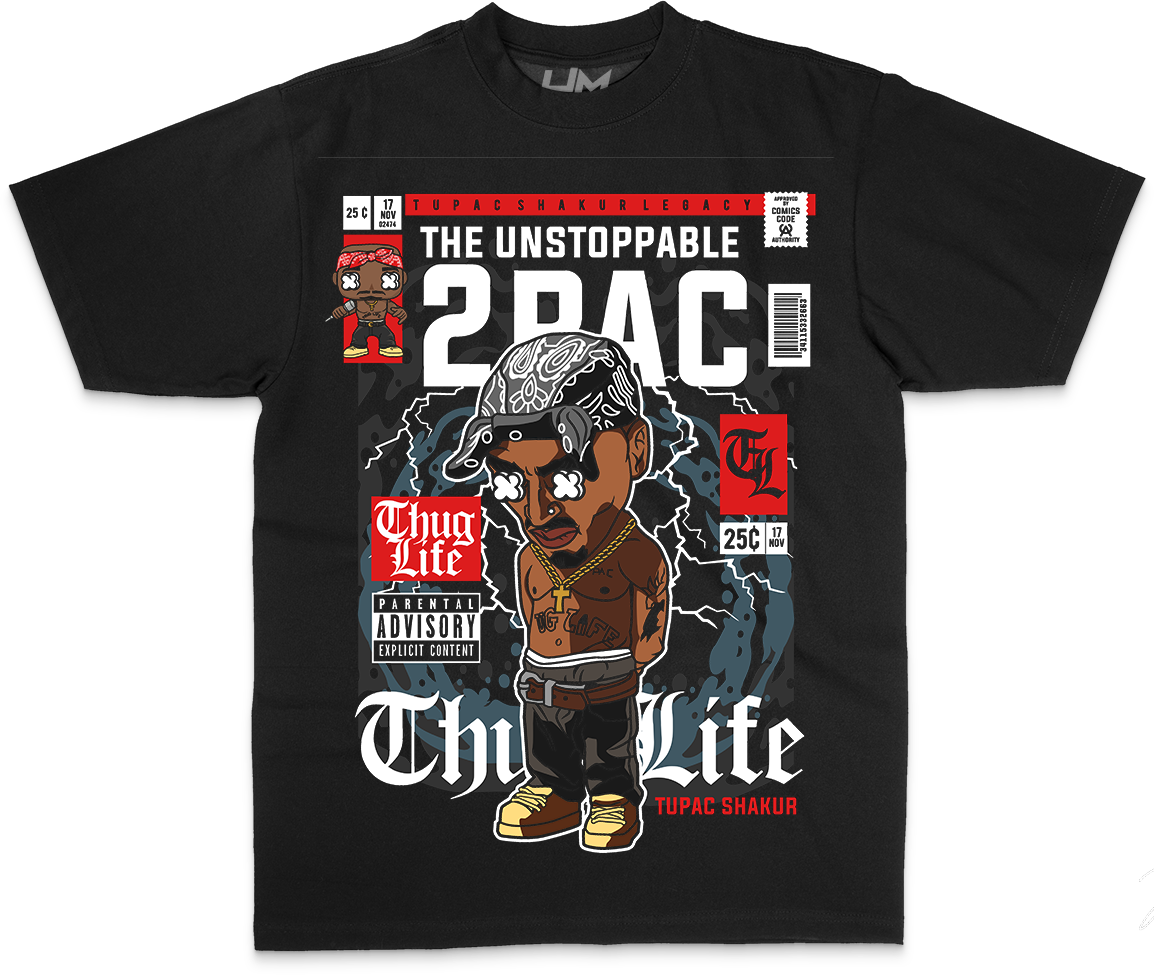 2 Pac Cartoon Heavyweight Shirt