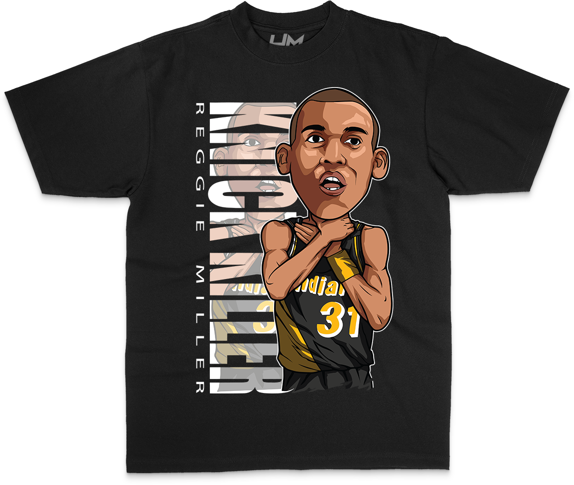 REGGIE MILLER NBA Cartoon Heavyweight Shirt