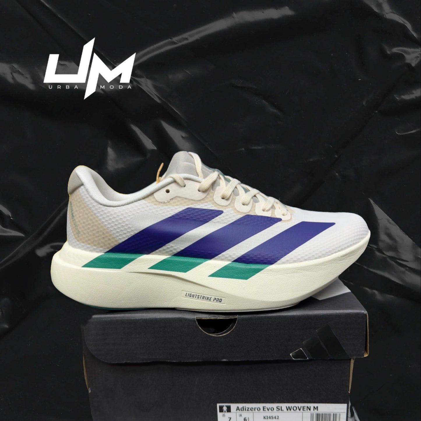 Adidas Adizero Evo SL Woven Beige Deep Purple