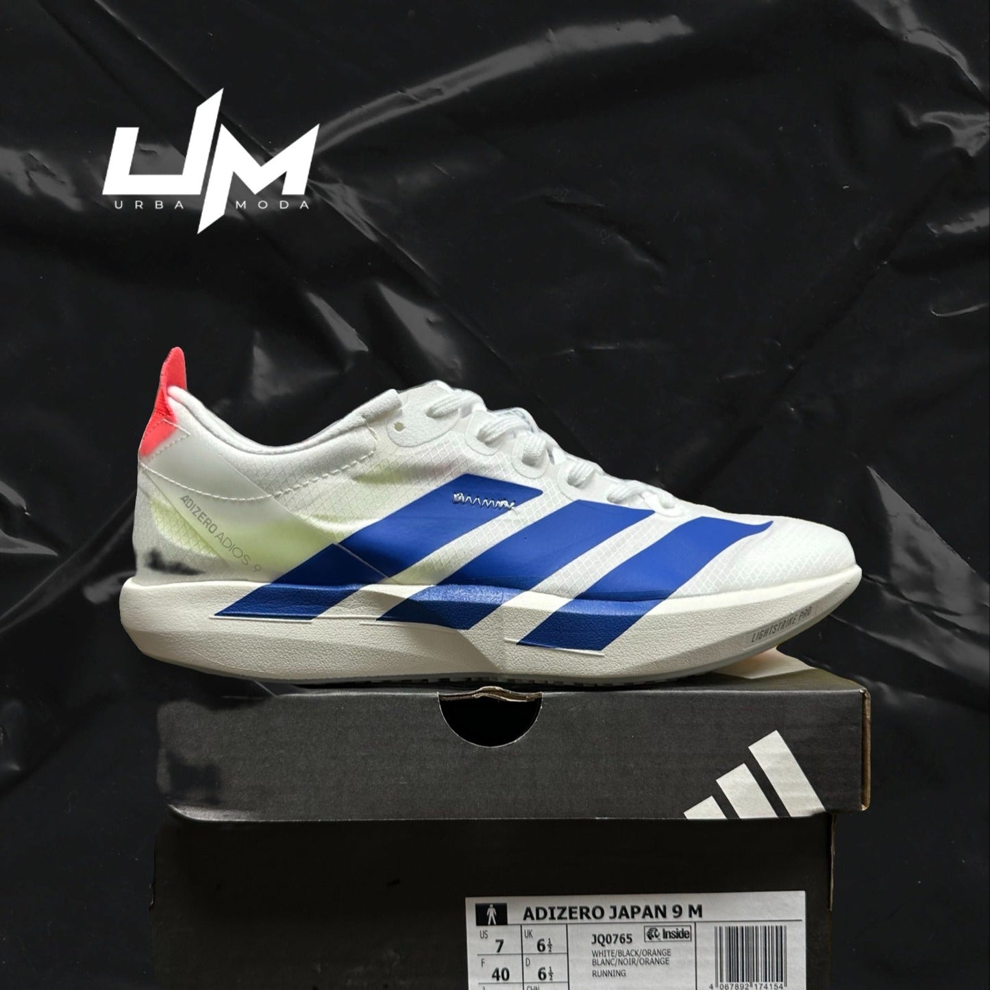 Adidas Adizero Japan 9 White Black Orange