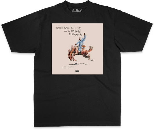 Nadie Sabe x Bad Bunny Album Black Heavyweight Shirt