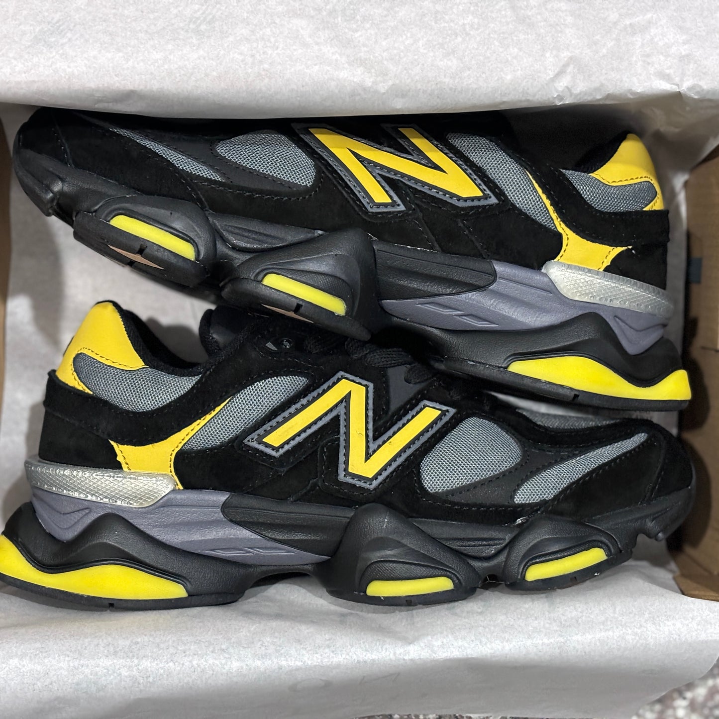 9060 'Black Suede Yellow'