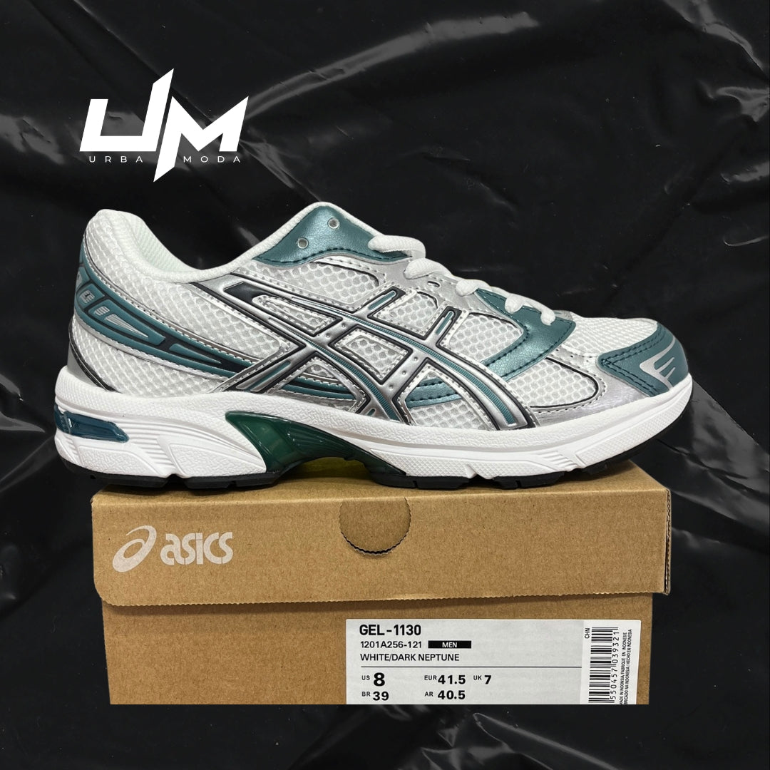 Asics 1130 White Teal Silver