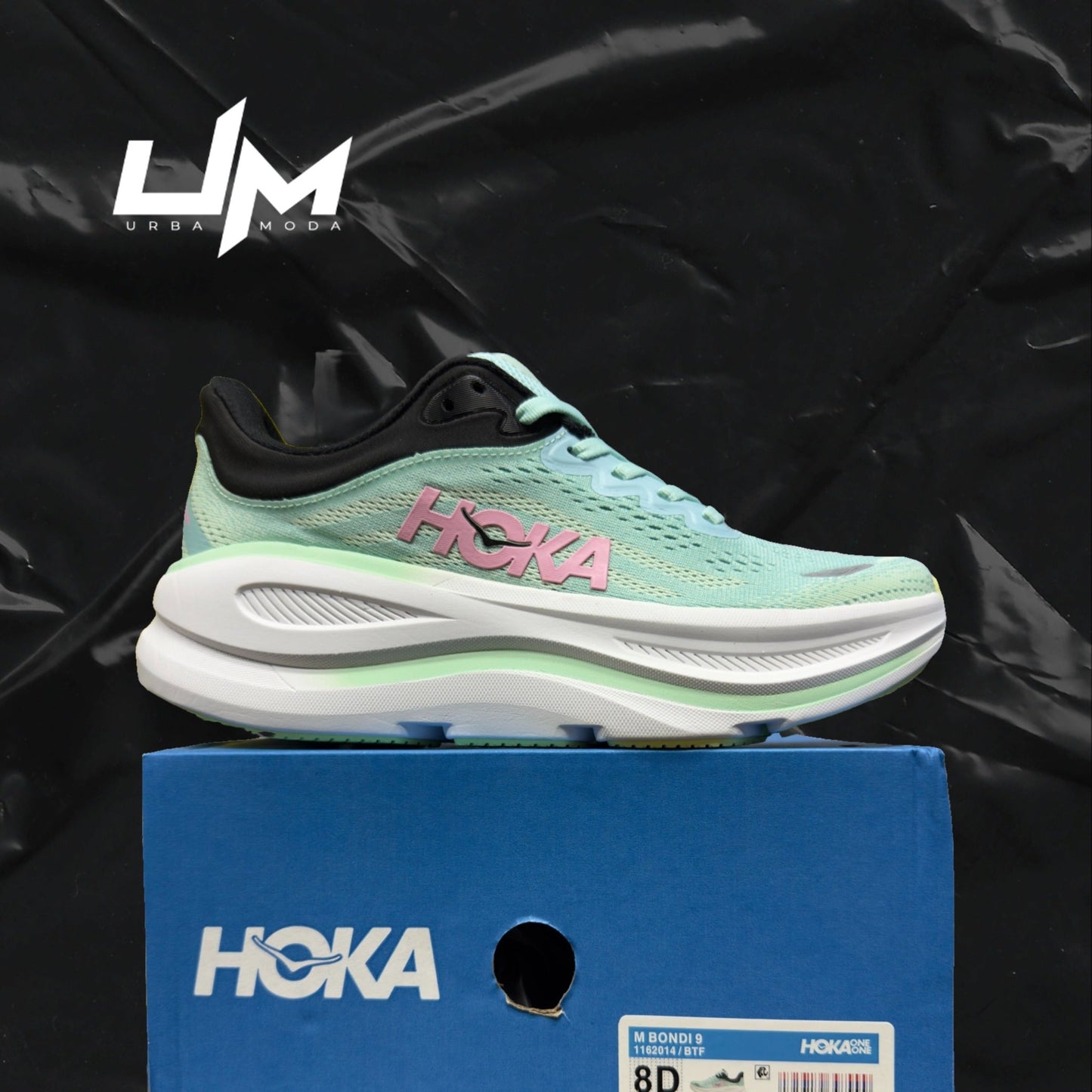 Hoka Bondi 9 White Mint