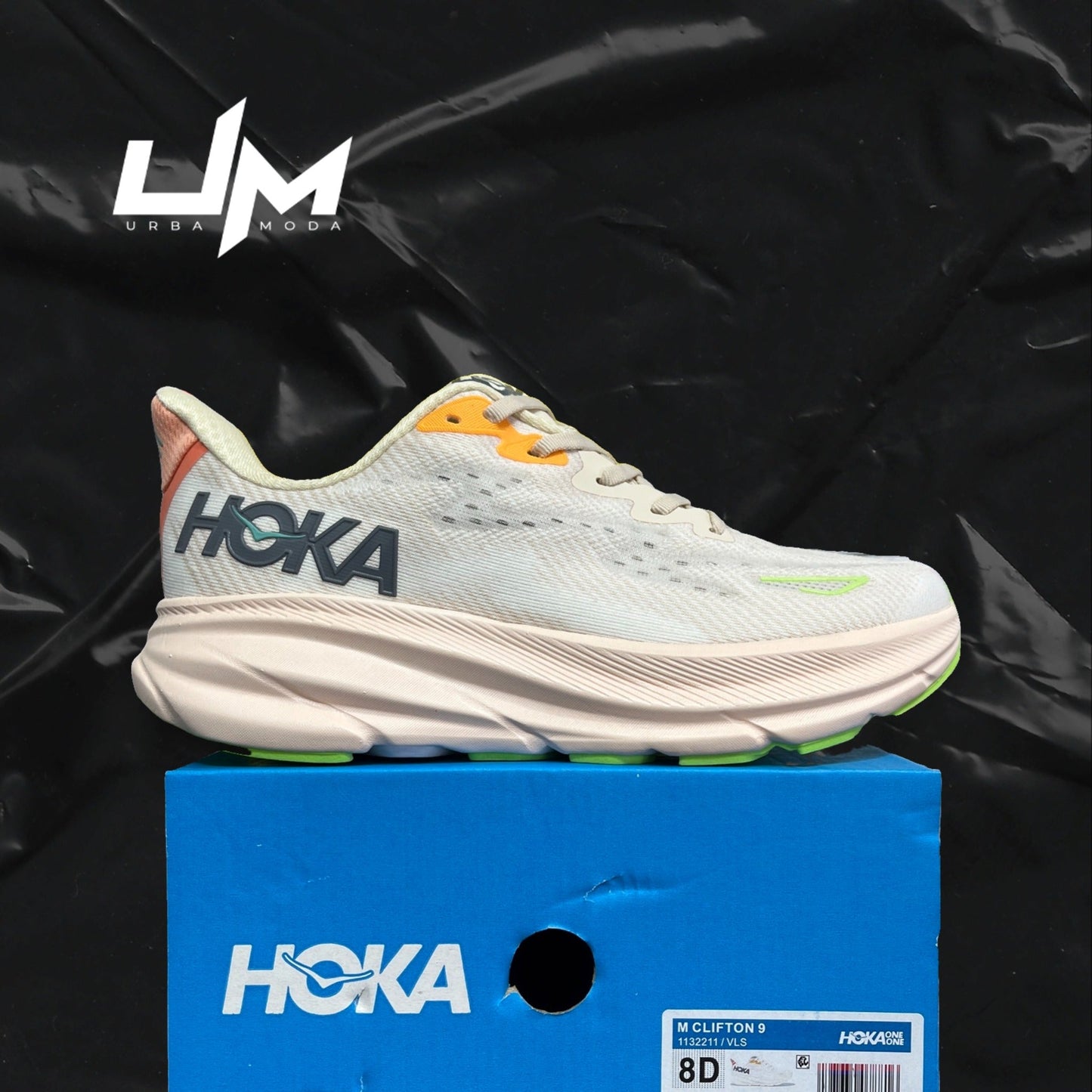 Hoka Clifton 9 Cream Orange