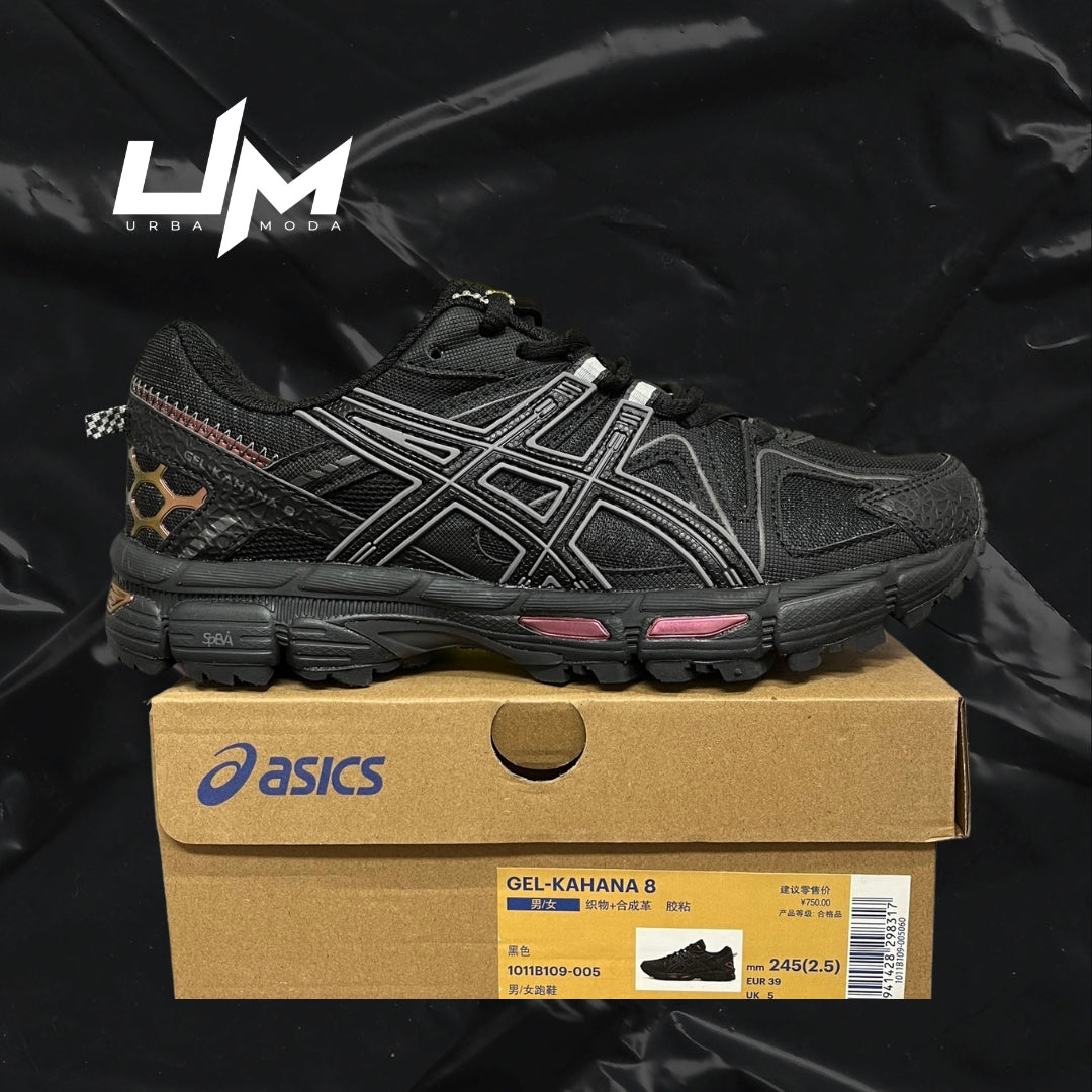 Asics Kahana 8 Black Grey Pink