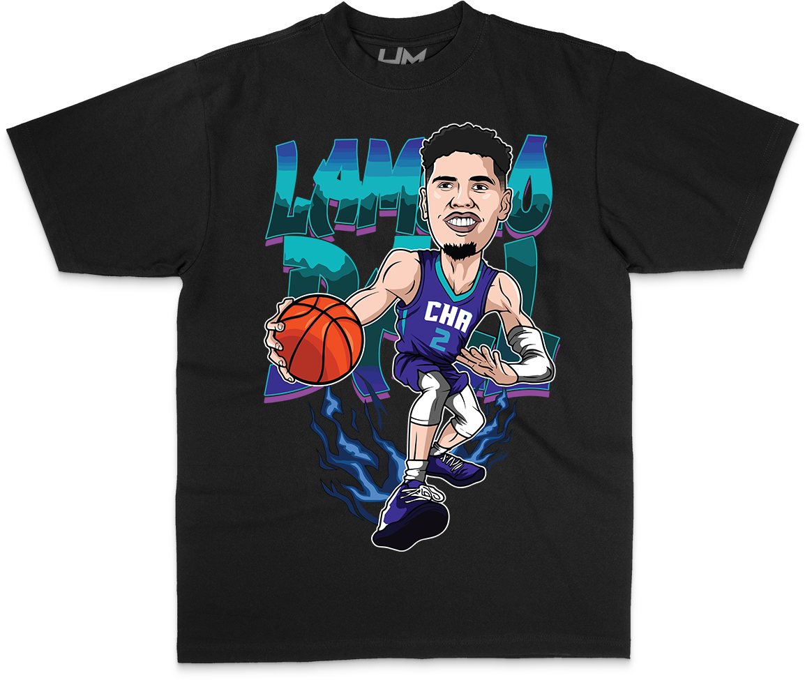 LAMELO BALL NBA Cartoon Heavyweight Shirt