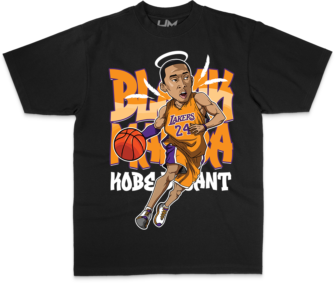 MAMBA KOBE NBA Cartoon Heavyweight Shirt