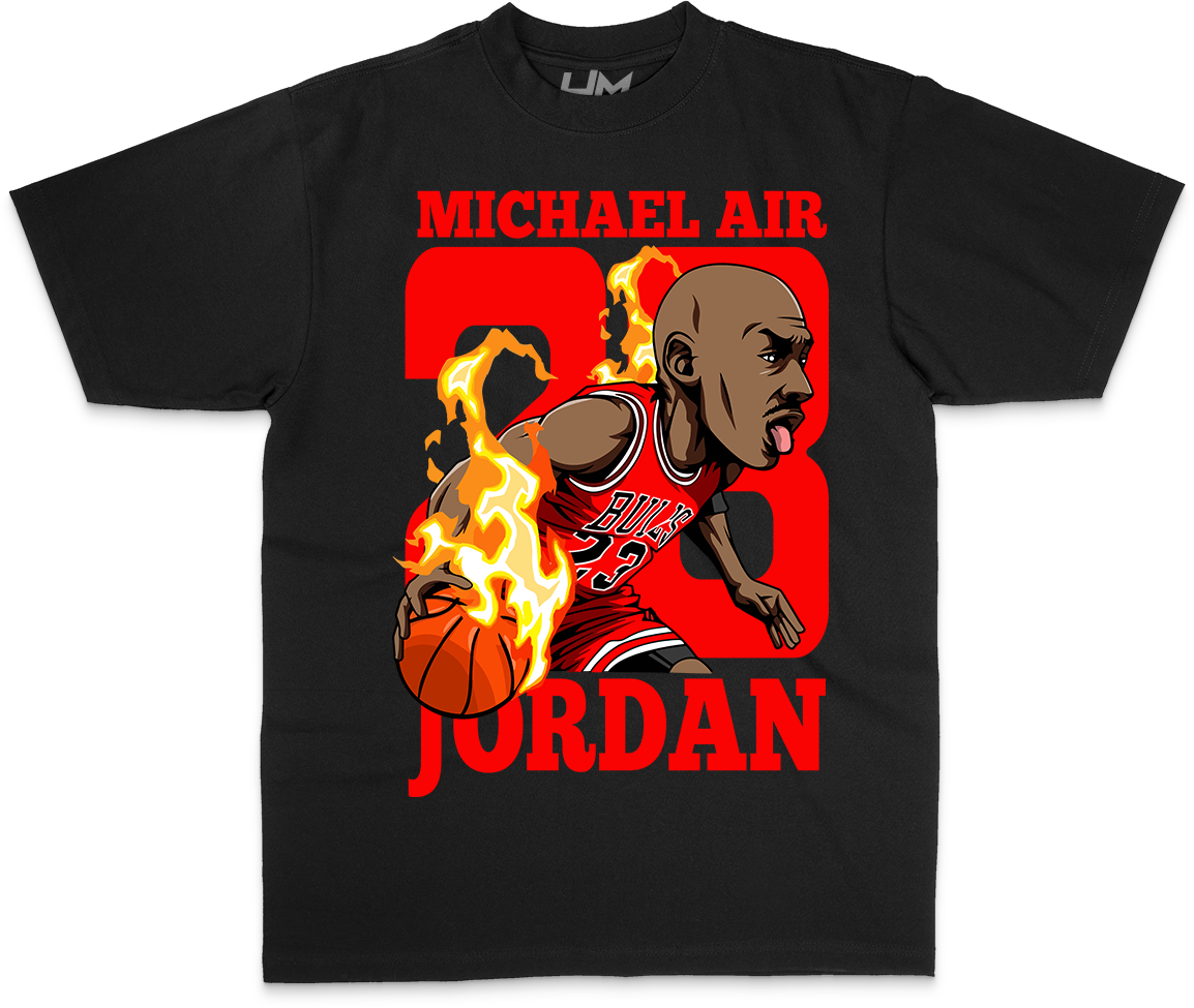 MICHAEL JORDAN NBA Cartoon Heavyweight Shirt