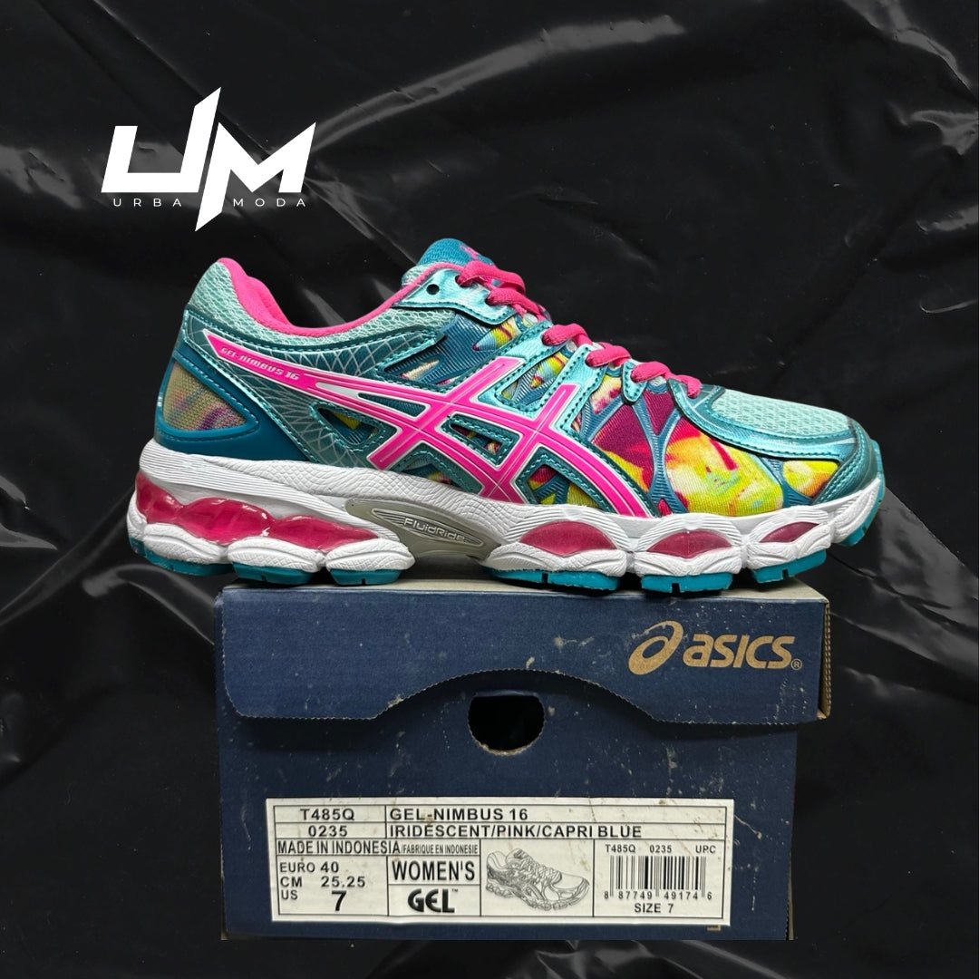 Asics Nimbus 16 Iridescent Pink Capri Blue
