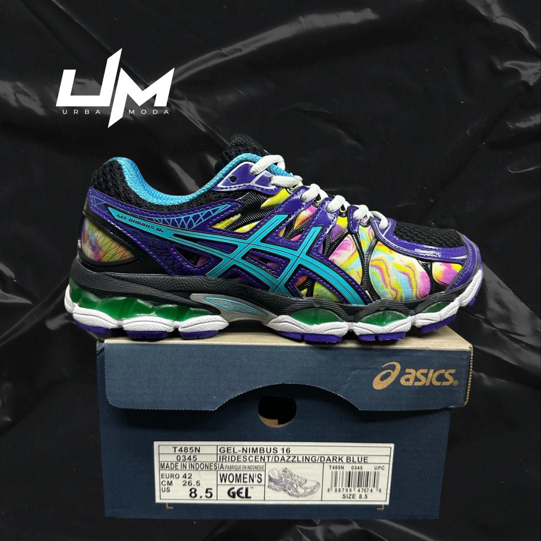 Asics Nimbus 16 Iridescent Dazzling Dark Blue