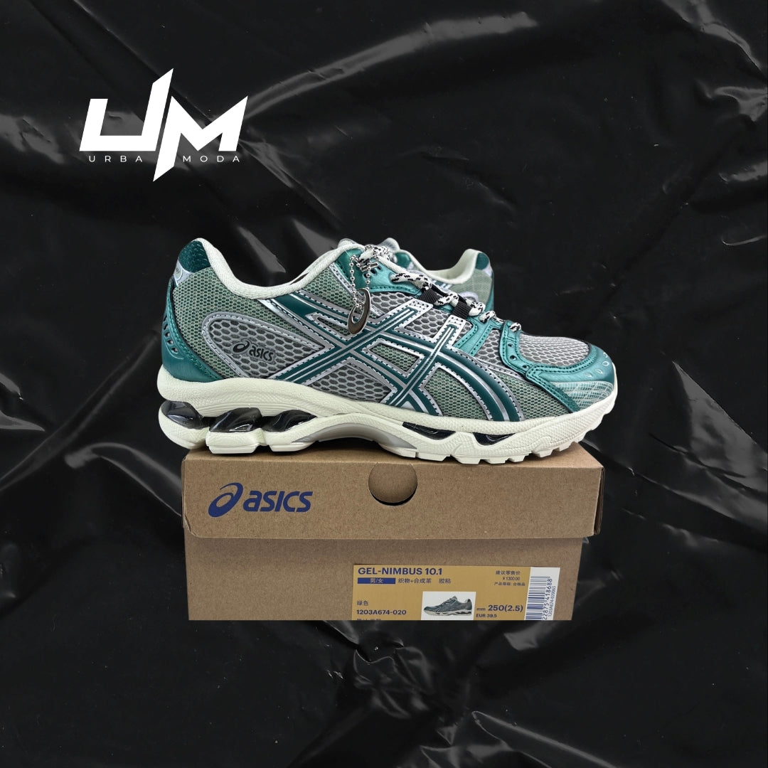 Asics Nimbus 10.1 Teal Grey Cream