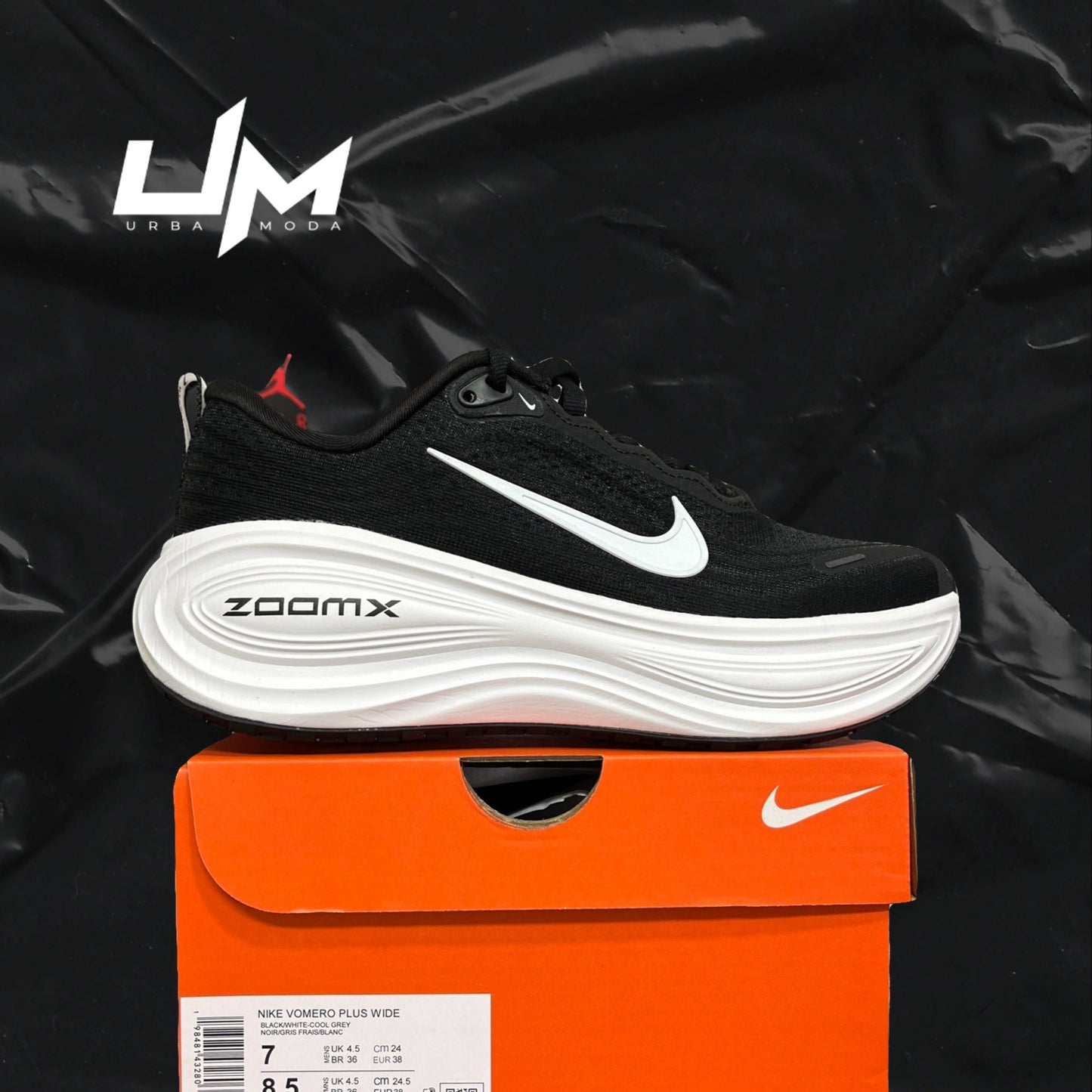 Nike Vomero Plus Wide Black White