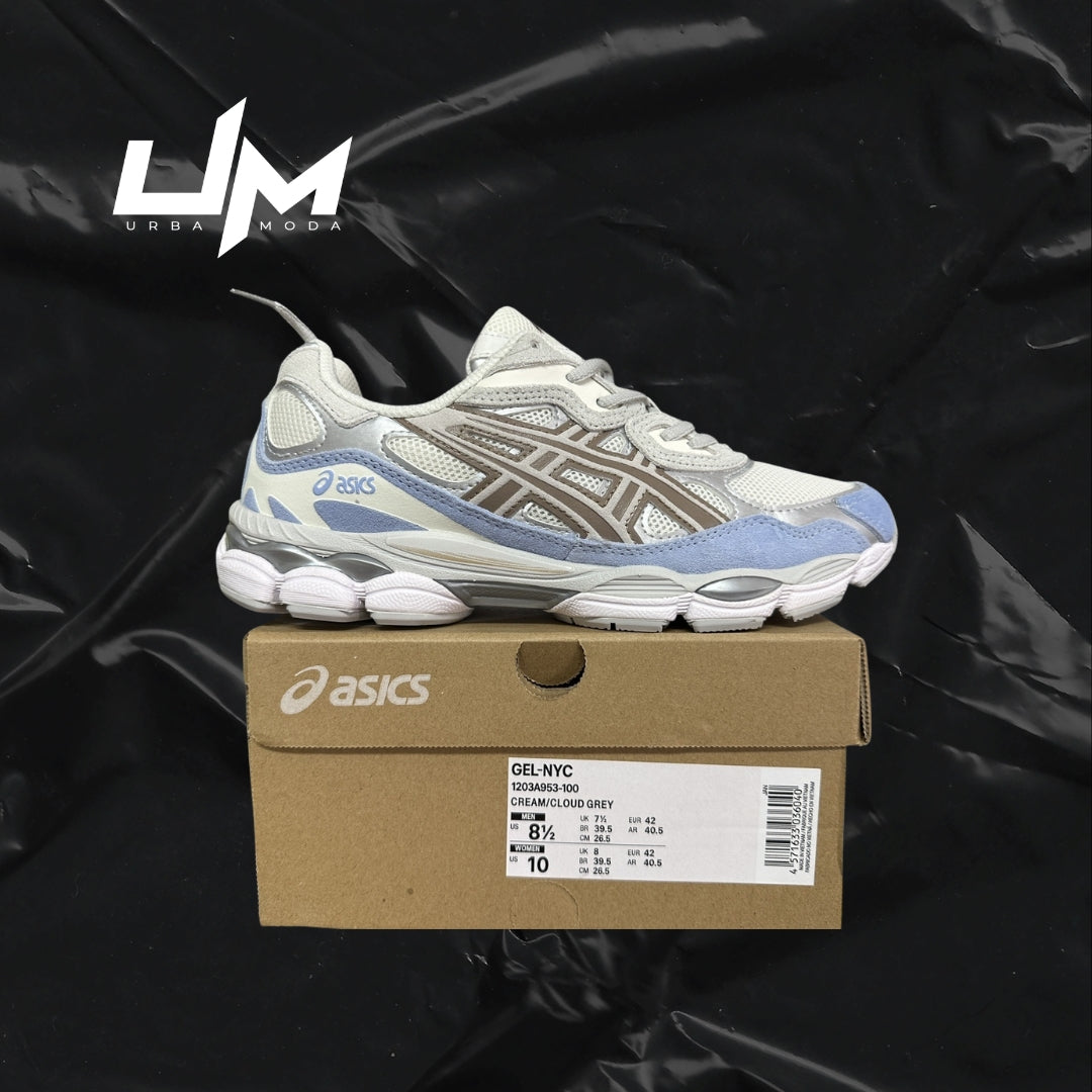 Asics NYC Cream Taupe Blue