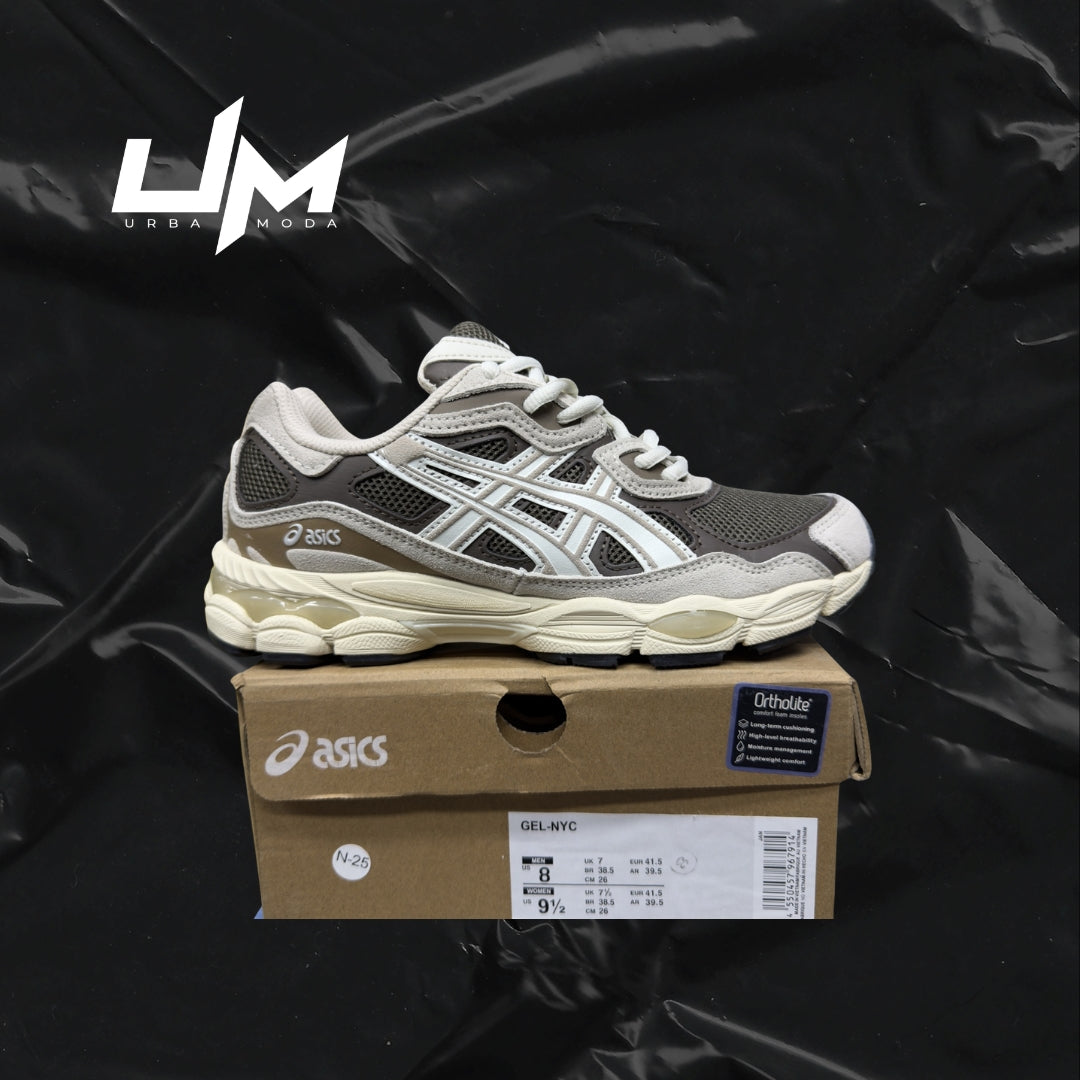 Asics NYC Brown White Cream