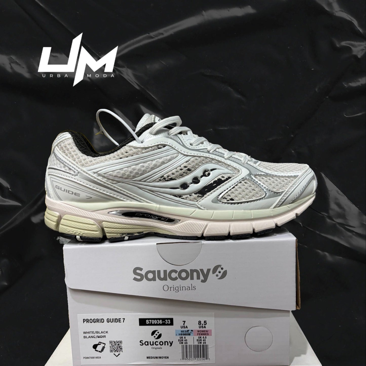 Saucony ProGrid Guide 7 White Black