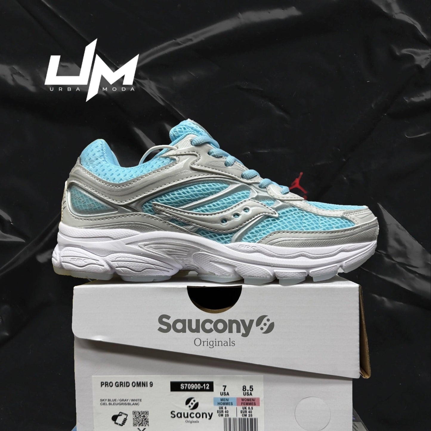 Saucony ProGrid Omni 9 Sky Blue Gray White