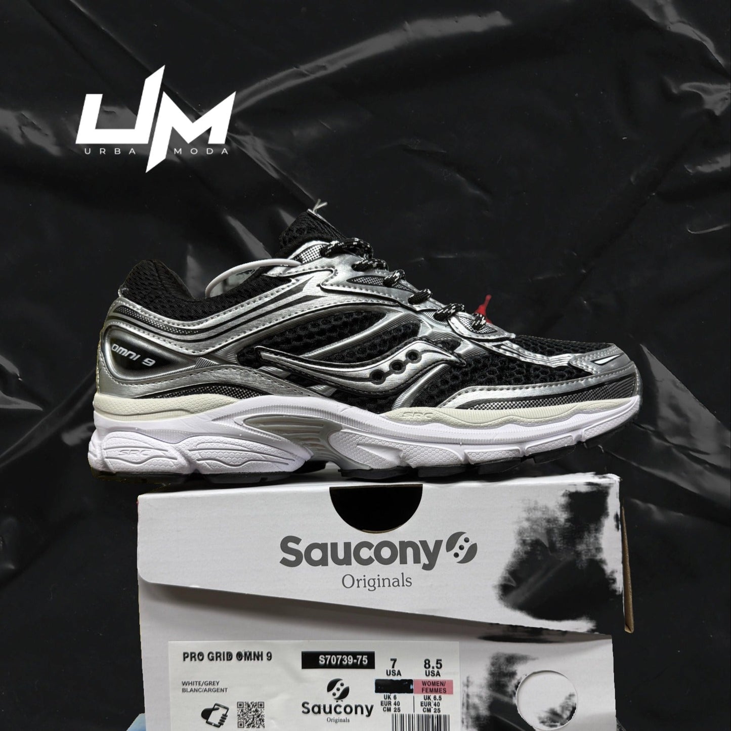 Saucony ProGrid Omni 9 White Grey