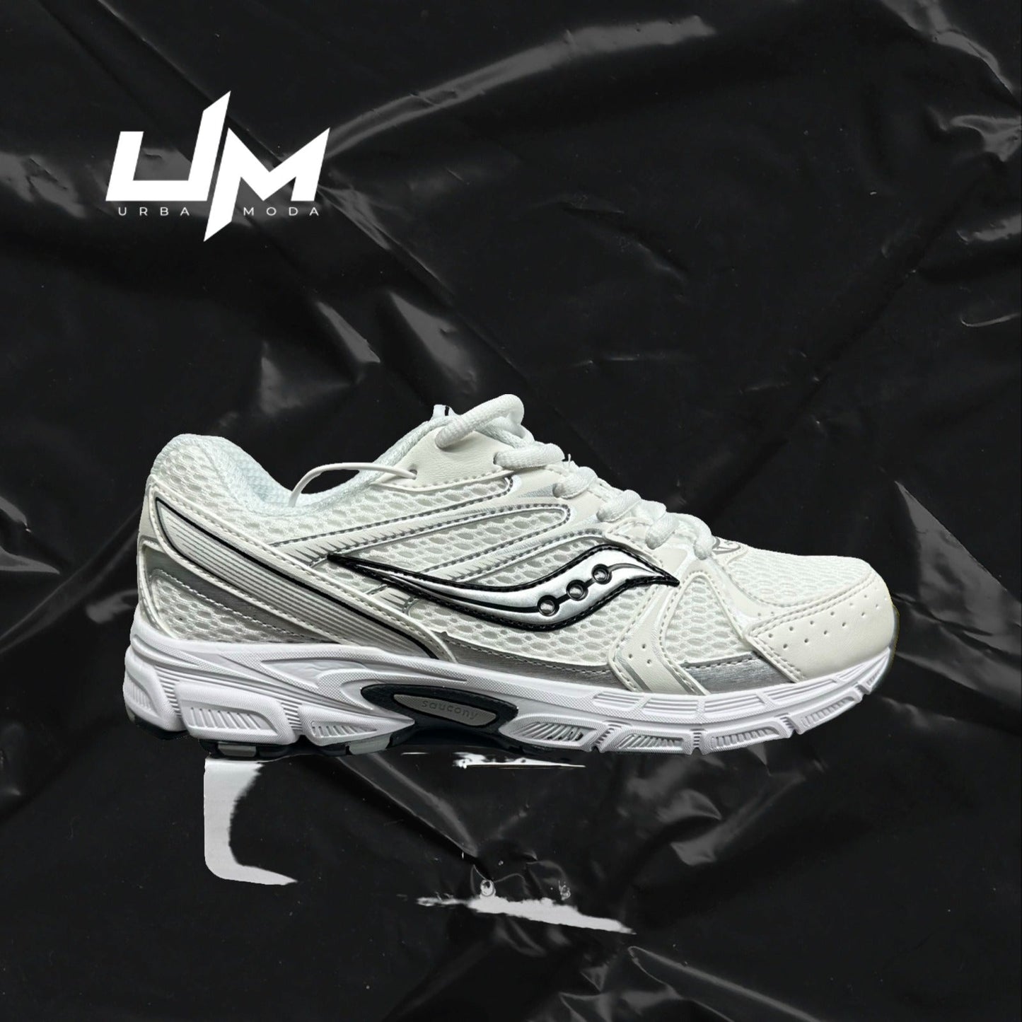 Saucony Ride Millennium White Black Grey