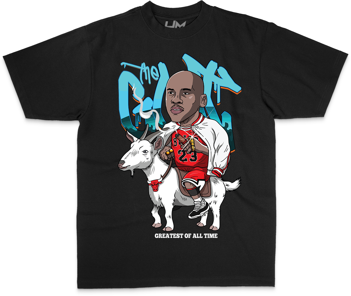 THE GOAT MJ NBA Cartoon Heavyweight Shirt