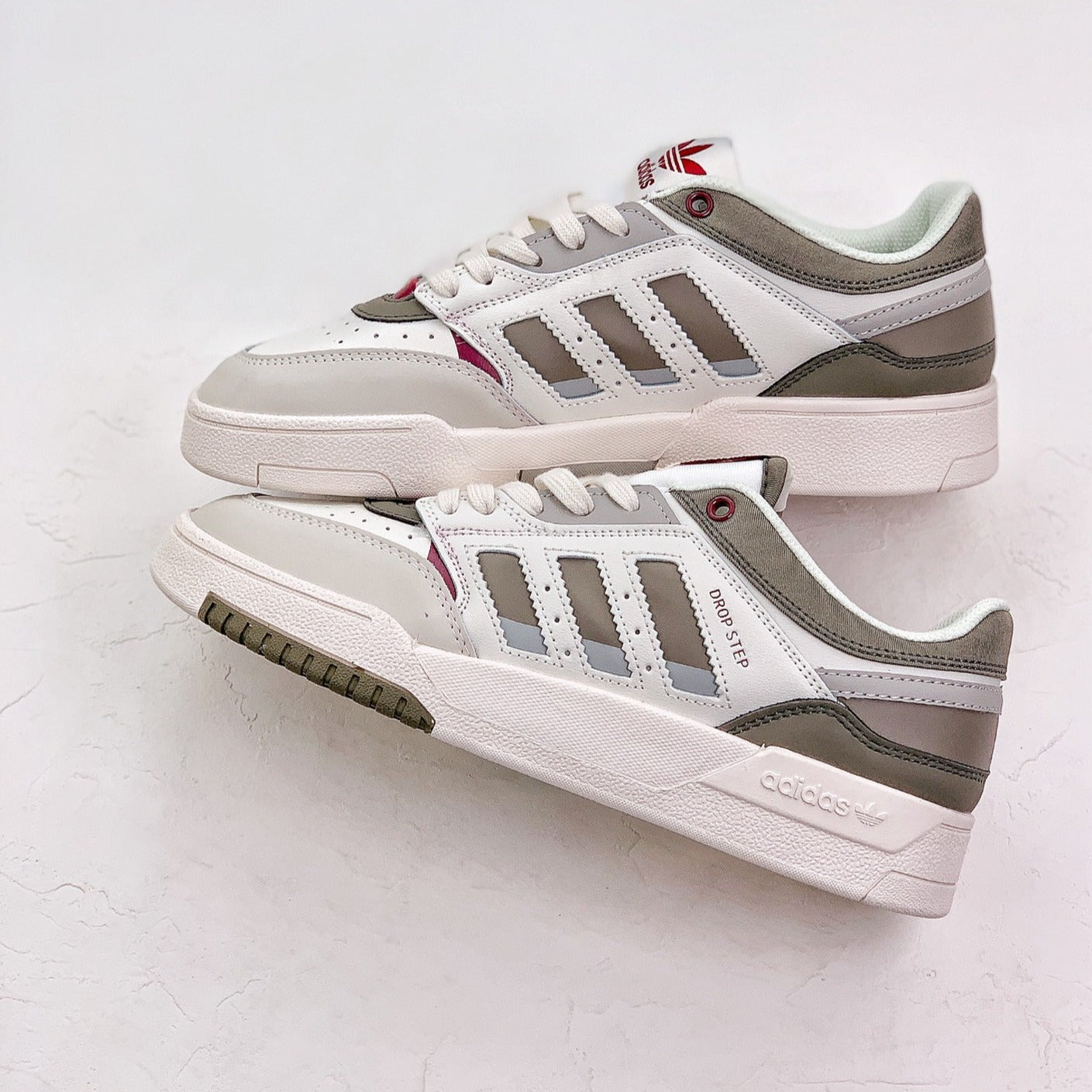 Drop Step Low 'White Dark Green'