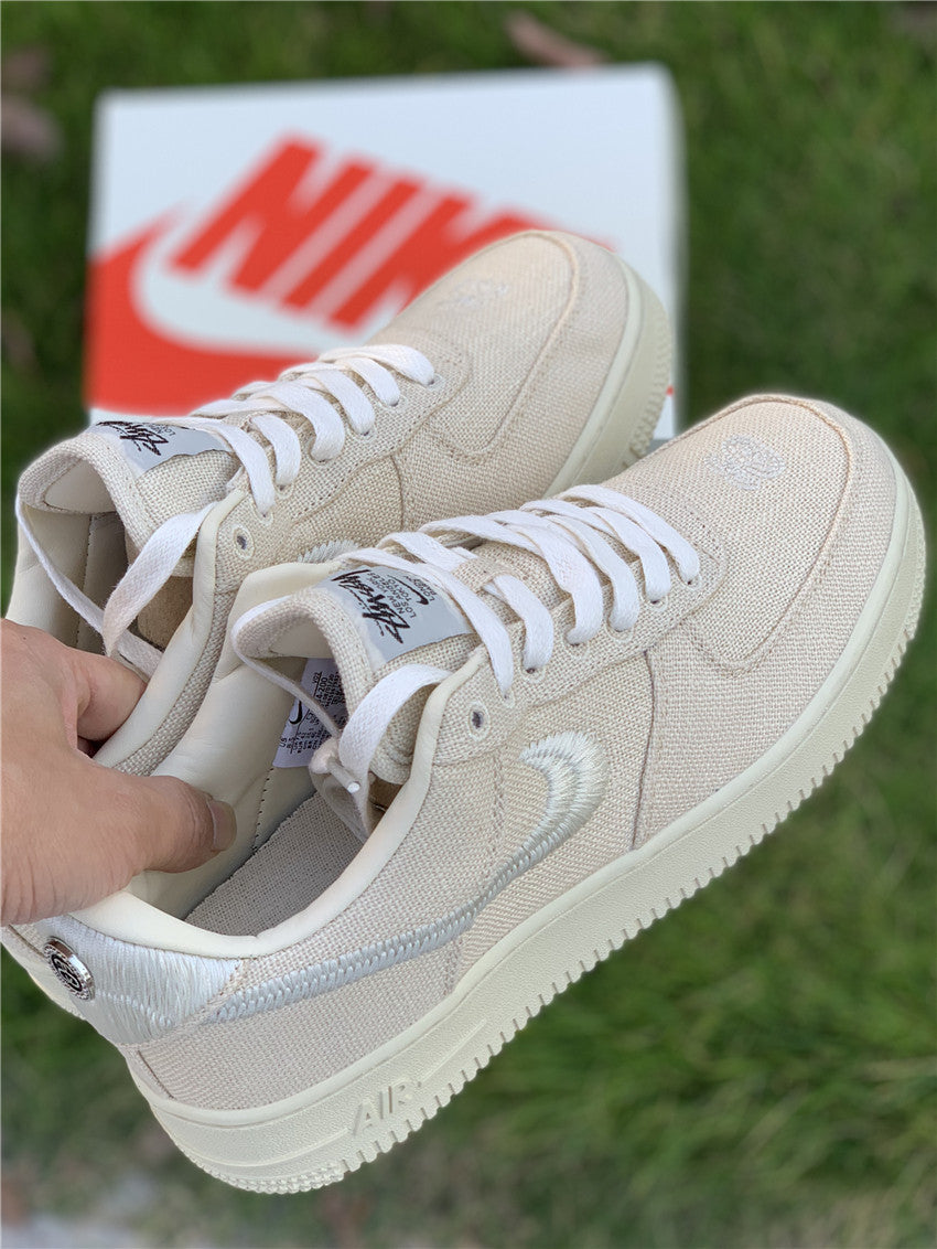 Stussy x Air Force 1 Low “Fossil Stone”