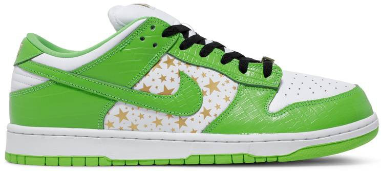 Sb dunk low supreme "stars mean green"