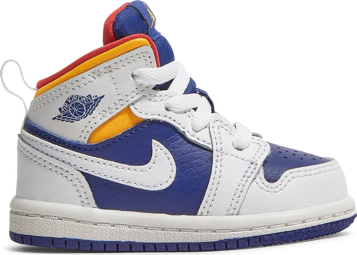 Air Jordan 1 Mid TD 'White Deep Royal Blue'