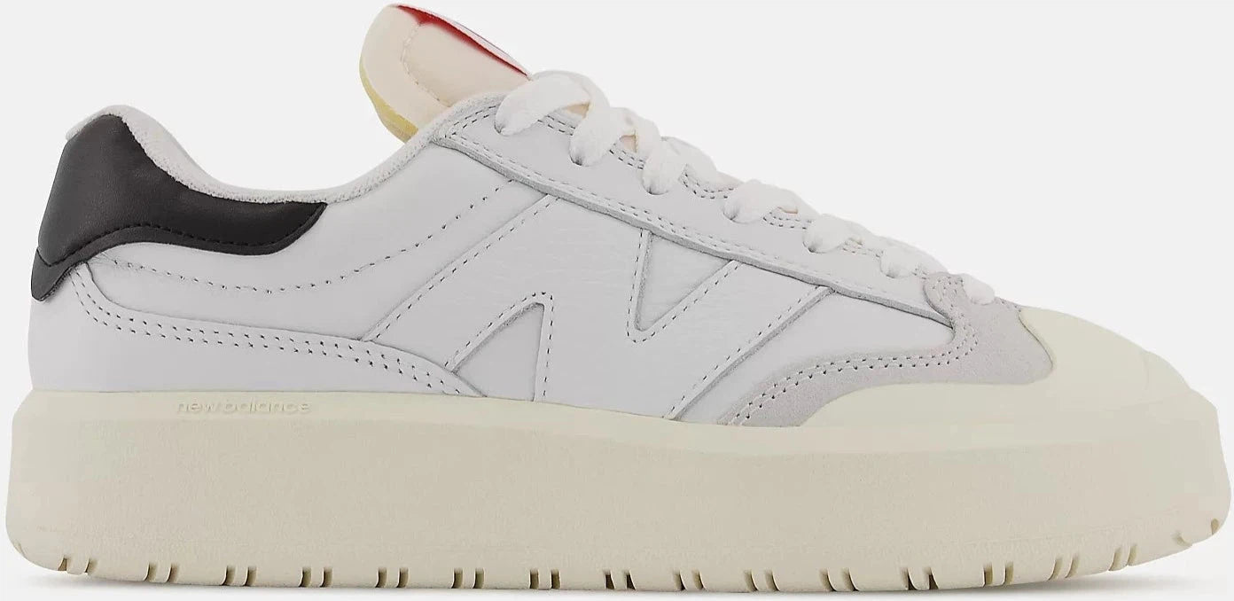 New Balance White Black