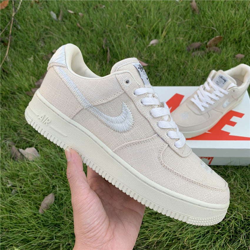 Stussy x Air Force 1 Low “Fossil Stone”
