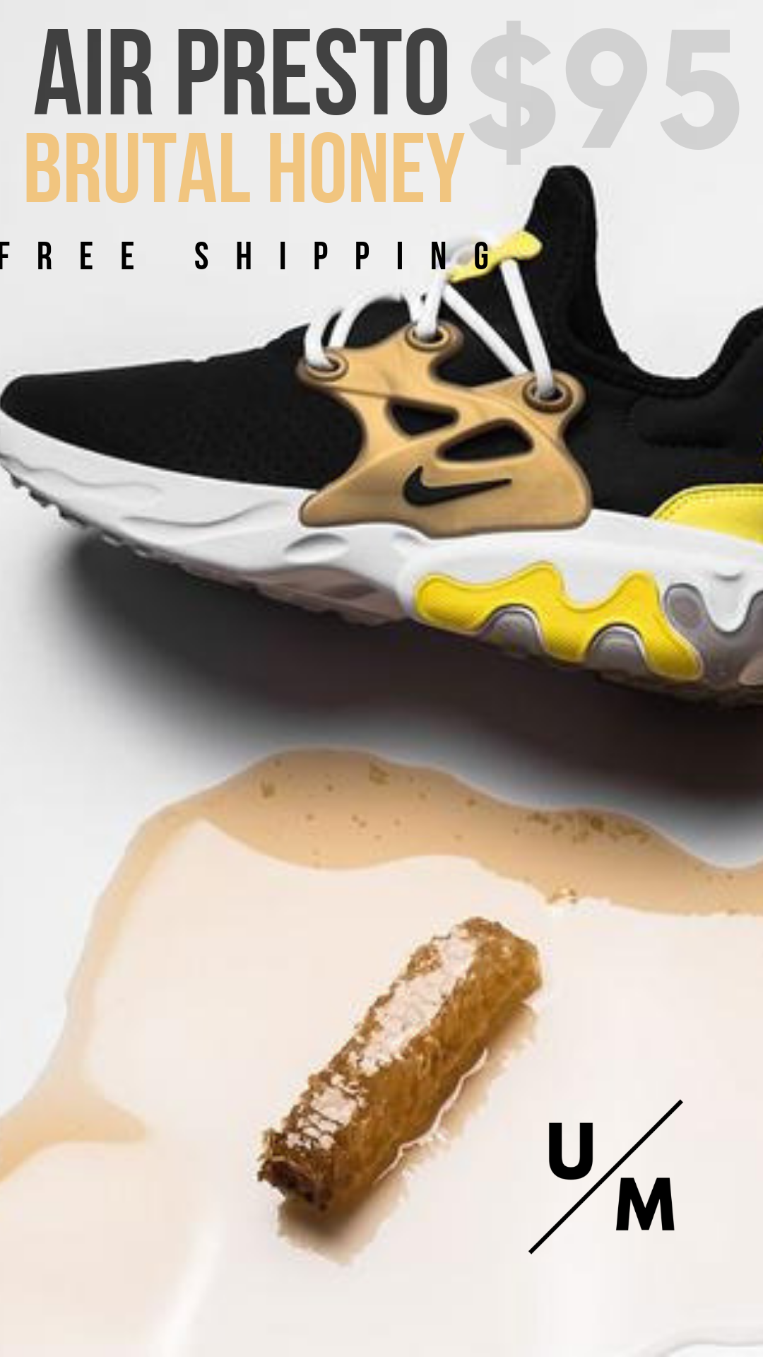 Air Presto React Brutal Honey