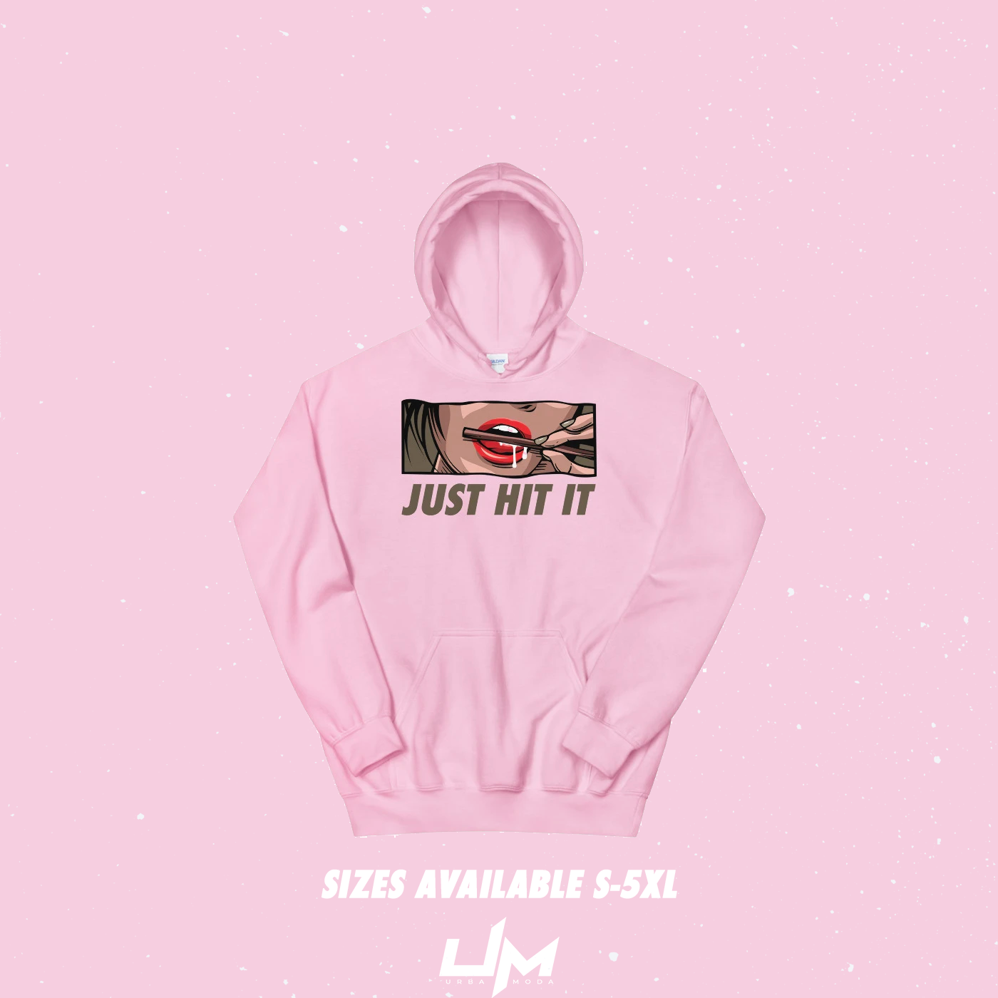 JUST HIT IT PINK HOODIE