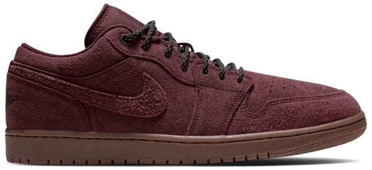 Air Jordan 1 Low SE 'Dark Team Red Gum Medium Brown Black'