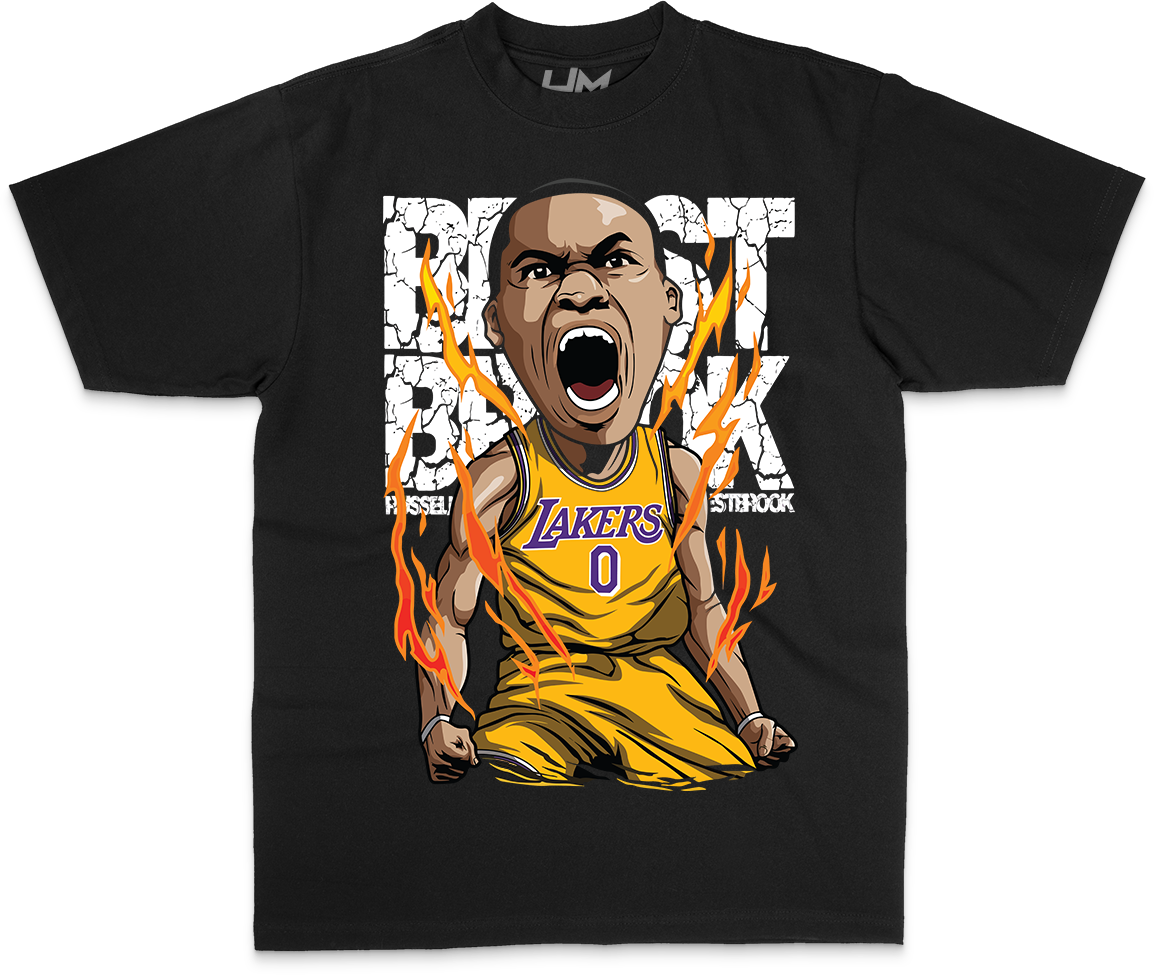 RUSSELL WESTBROOK NBA Cartoon Heavyweight Shirt