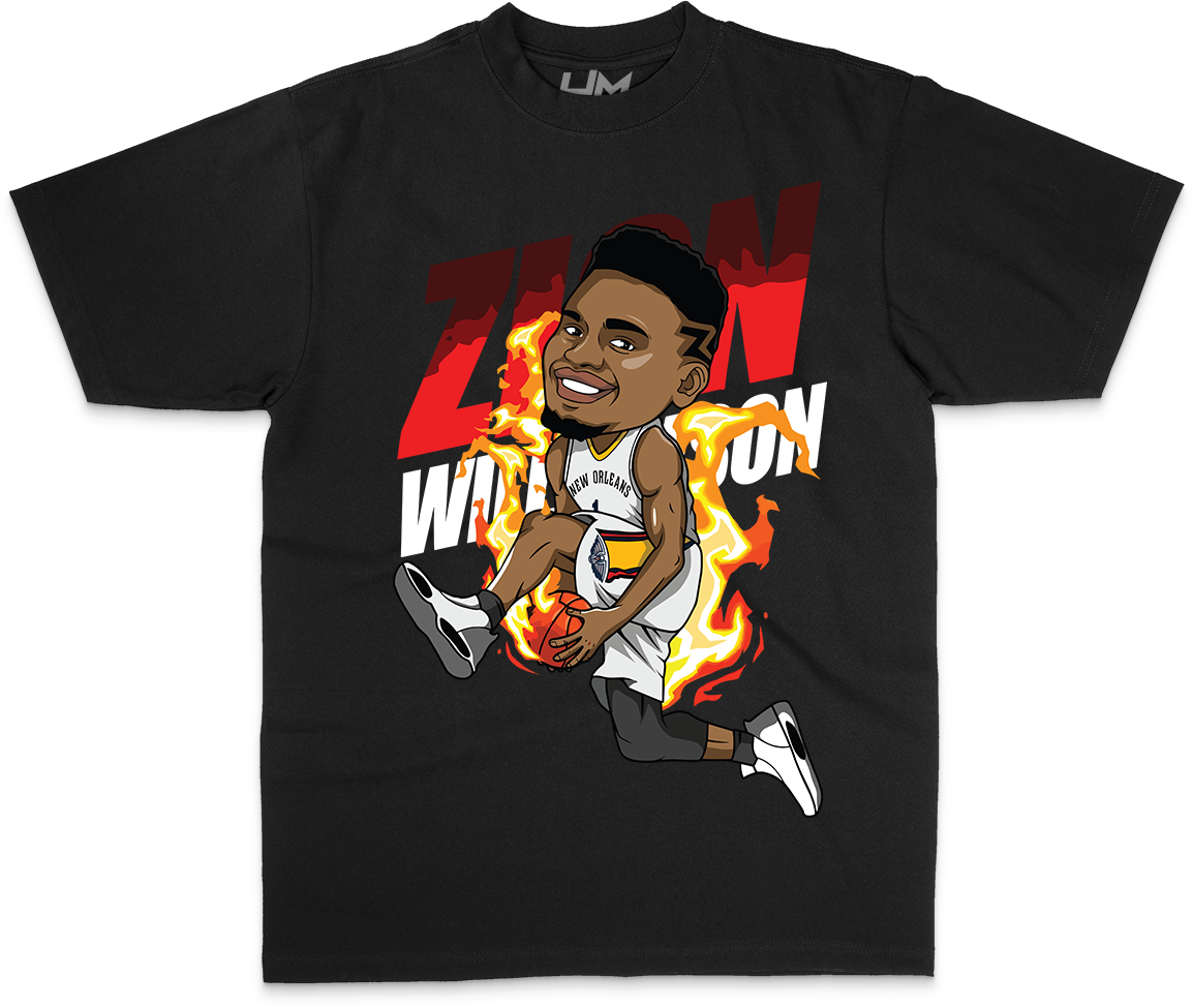 ZION WILLIAMSON NBA Cartoon Heavyweight Shirt