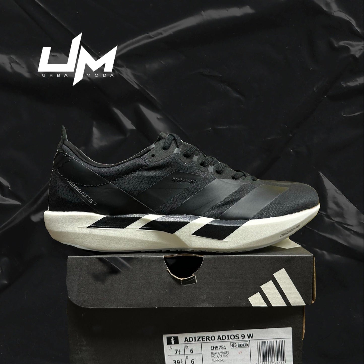 Adidas Adizero Adios 9 W Black White