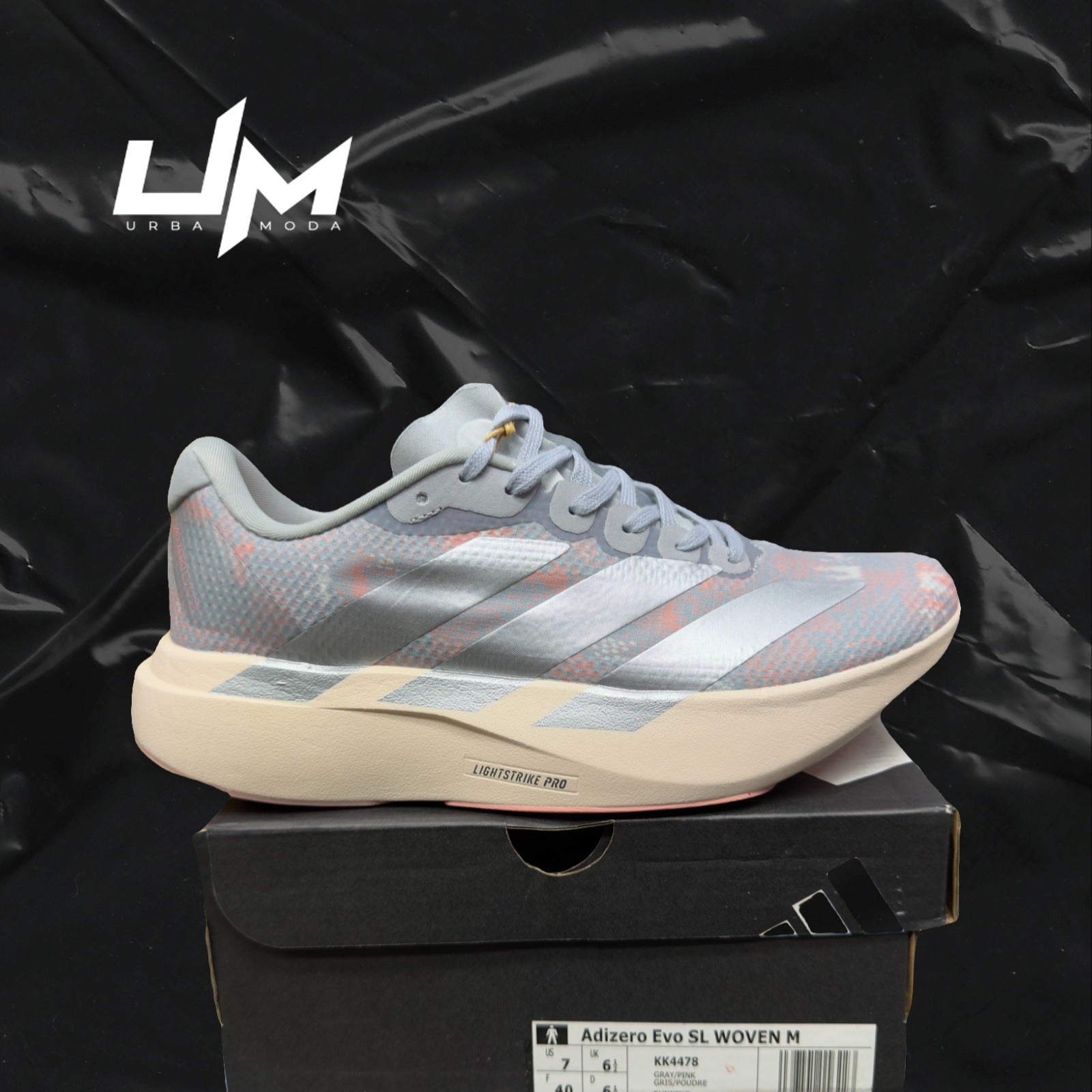 Adidas Adizero Evo SL Woven Gray Pink