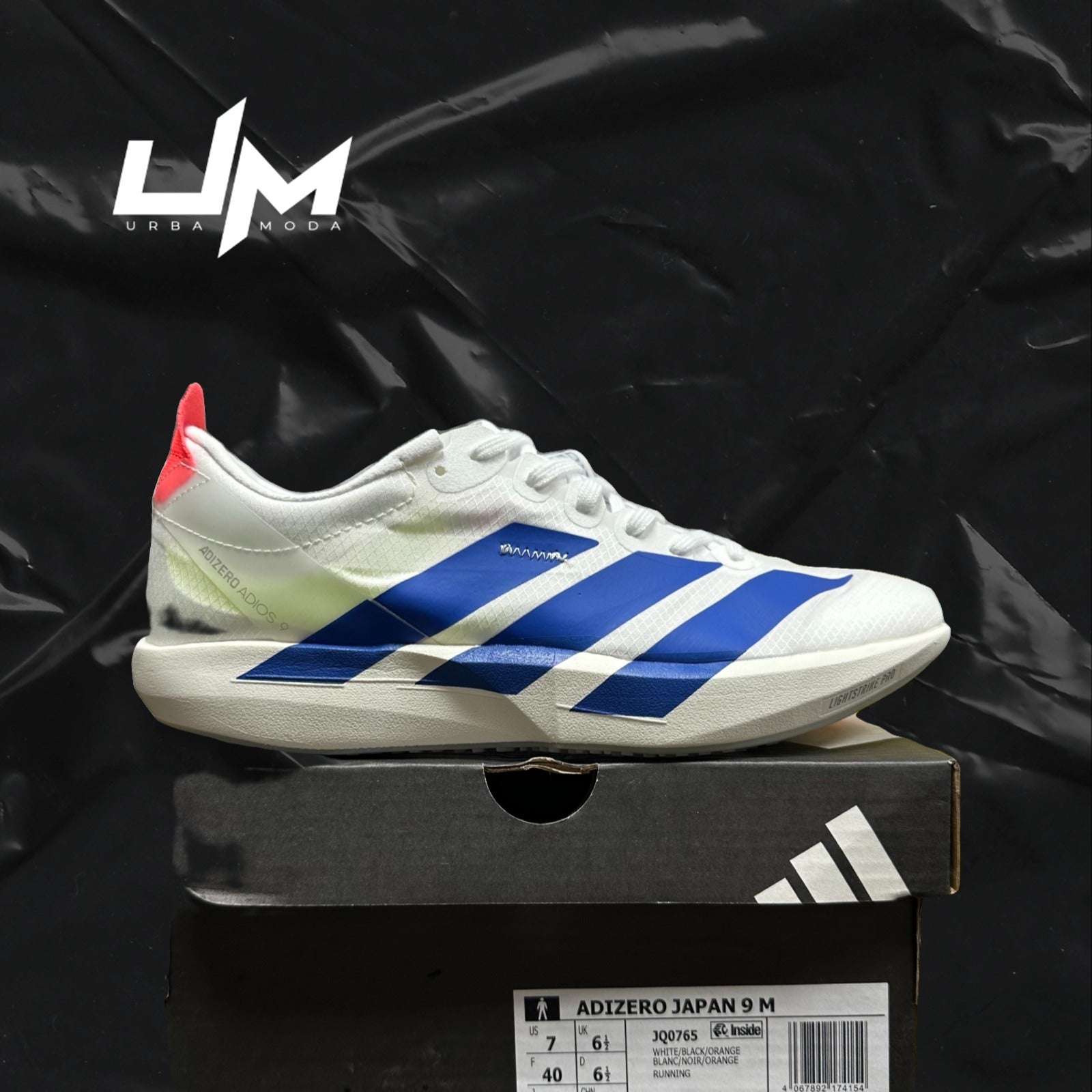 Adidas Adizero Japan 9 White Black Orange