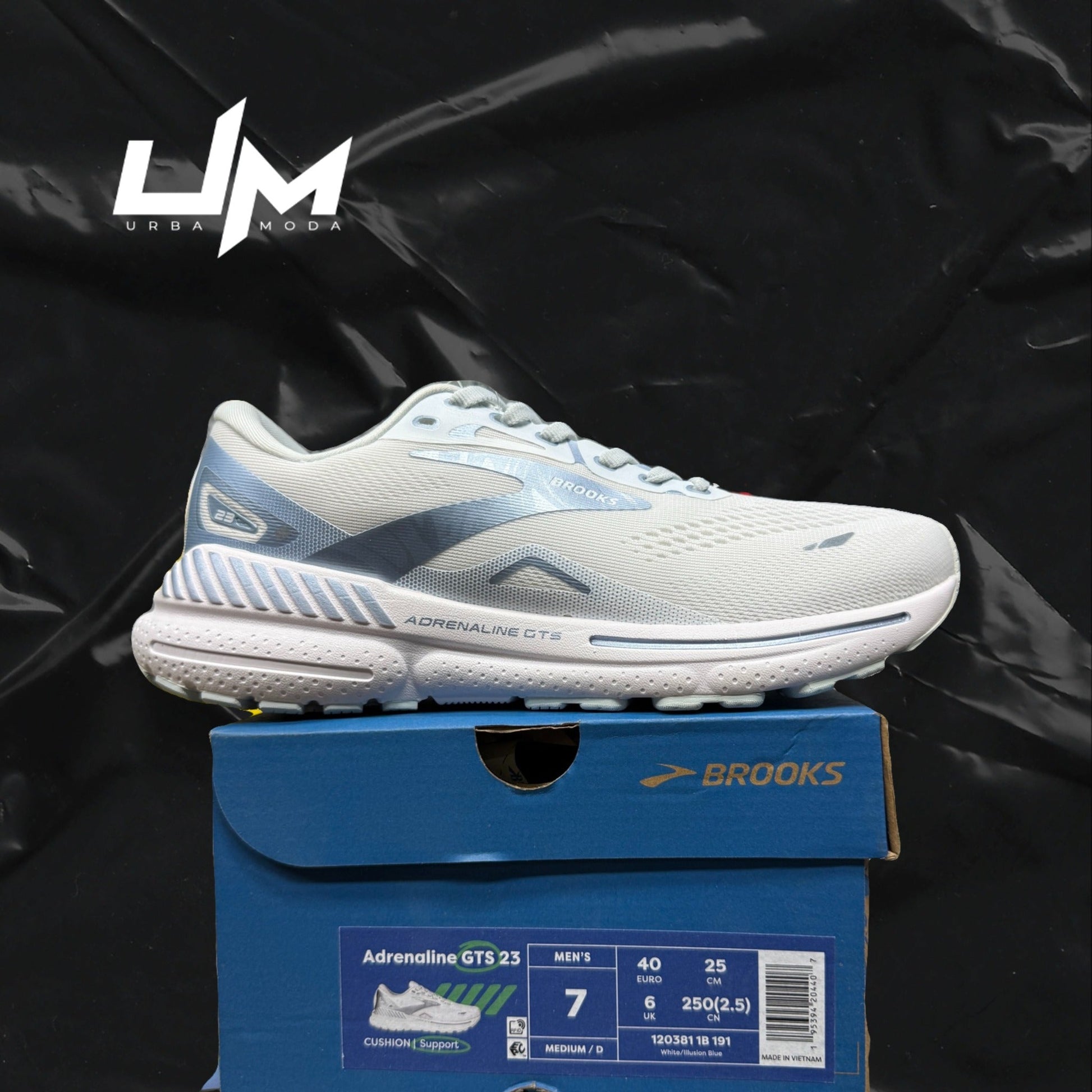 Brooks Adrenaline GTS 23 White Blue