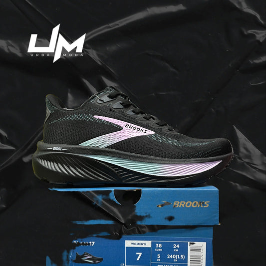 Brooks Ghost 17 Black Teal Purple