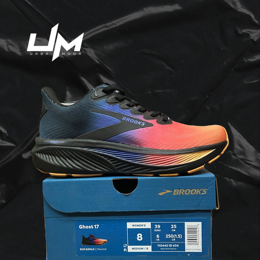 Brooks Ghost 17 Black Blue Orange