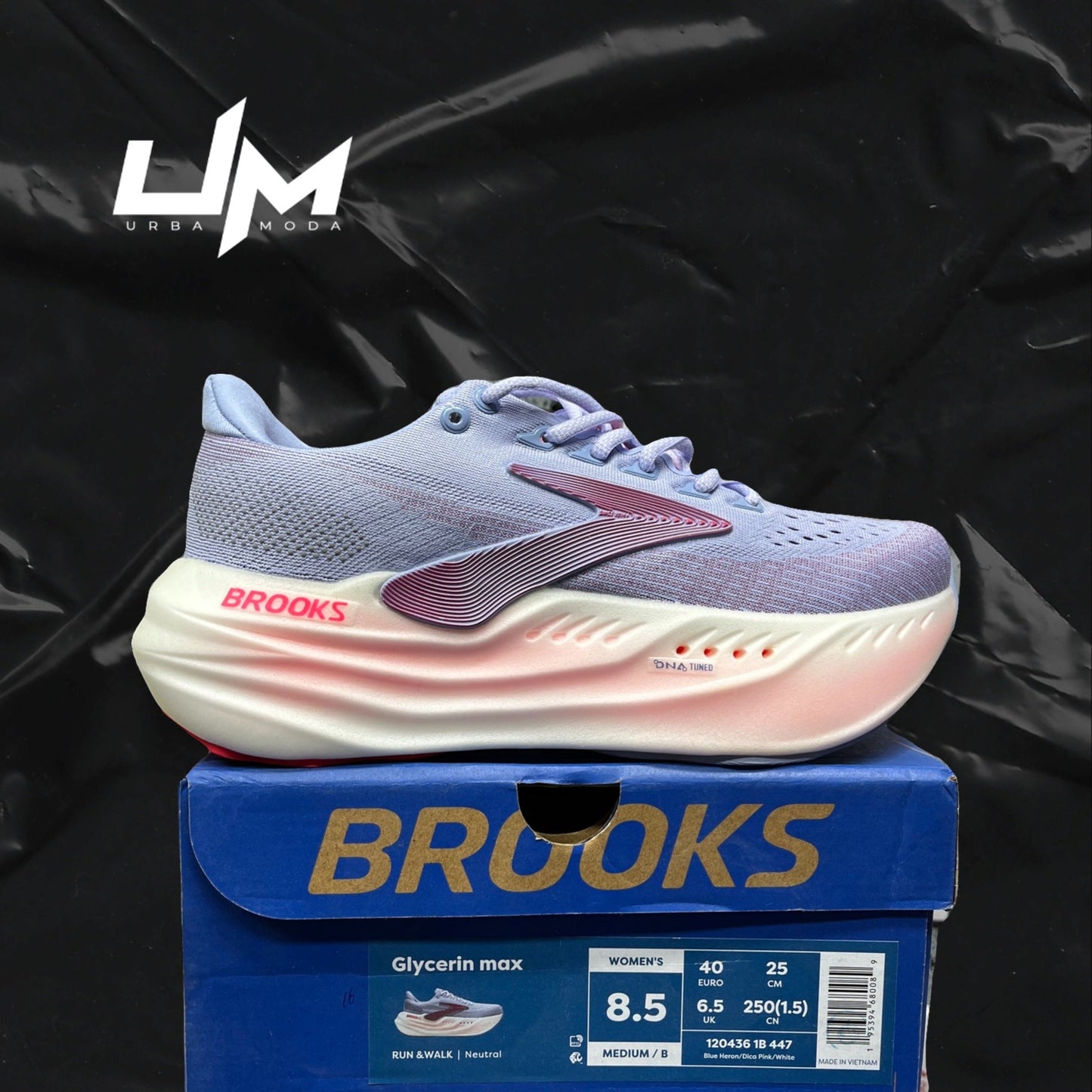 Brooks Glycerin Max White Pink