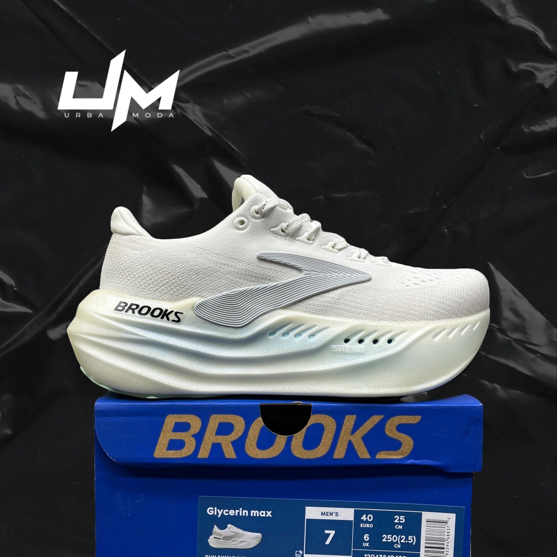 Brooks Glycerin Max White Silver