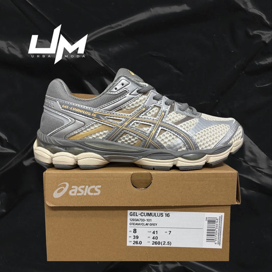 Asics Cumulus 16 Cream Clay Grey