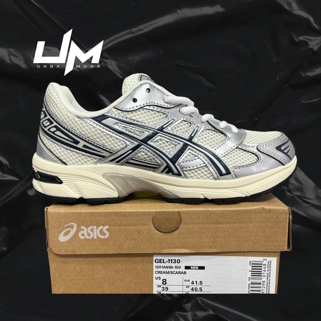 Asics 1130 Cream Navy Silver