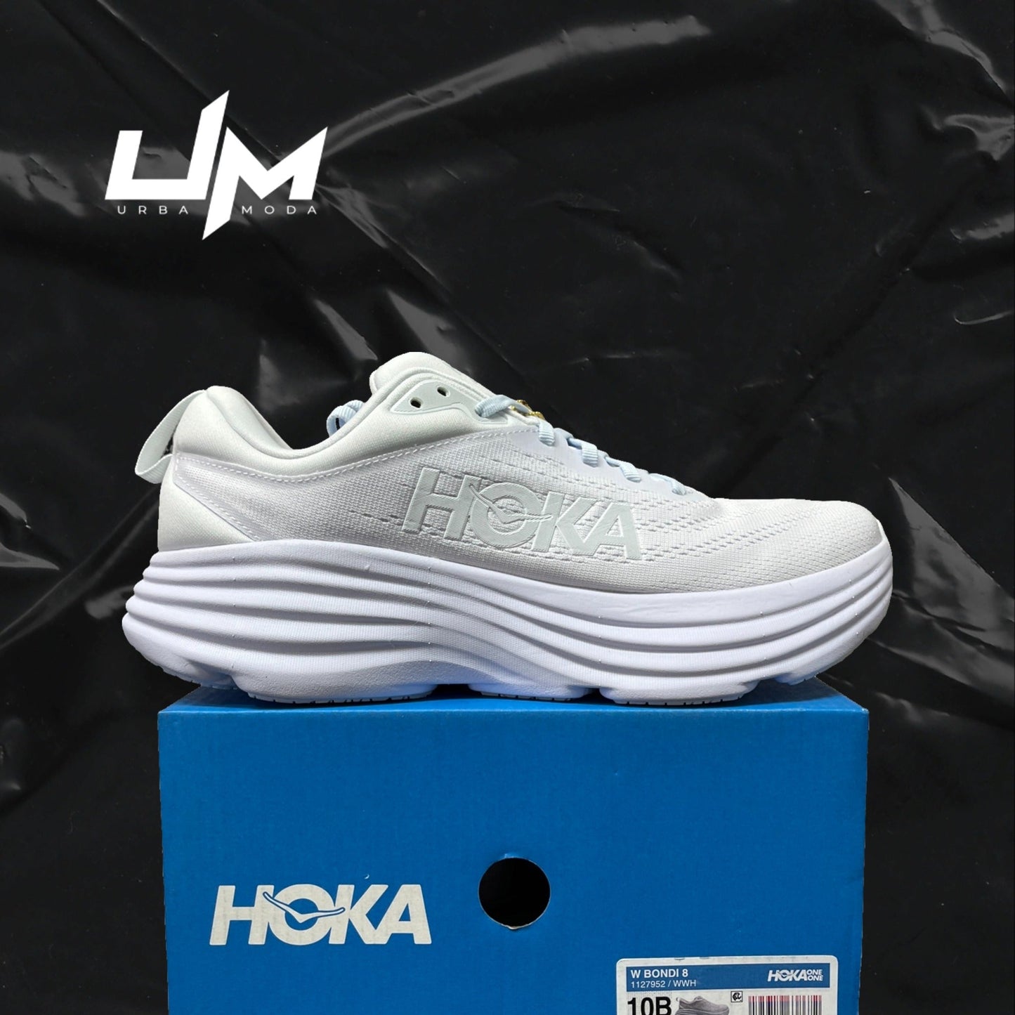 Hoka Bondi 8 All White