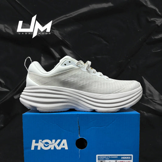Hoka Bondi 8 TS Caged White