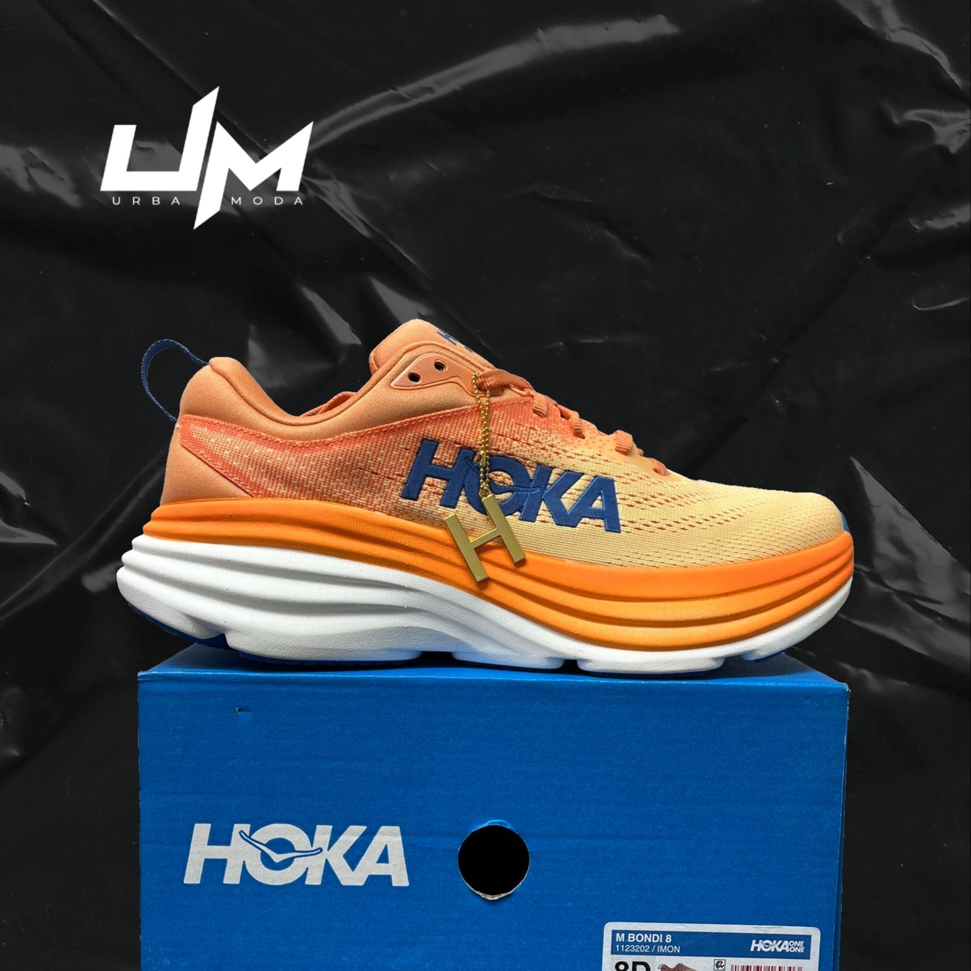 Hoka Bondi 8 Cream Orange